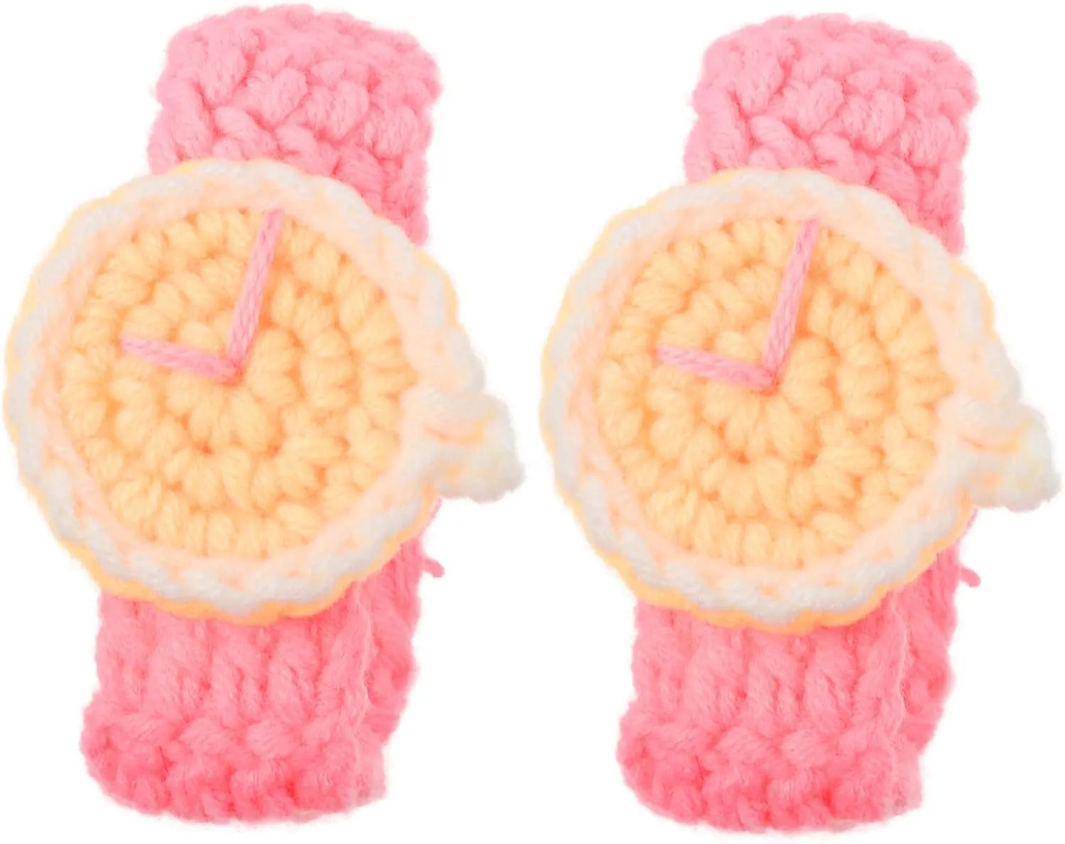 2pcs Hand-knitted Watch Bracelet Hand-woven Woolen Yarn Comfortable Adult Boys and Girls Fashion Jewelry