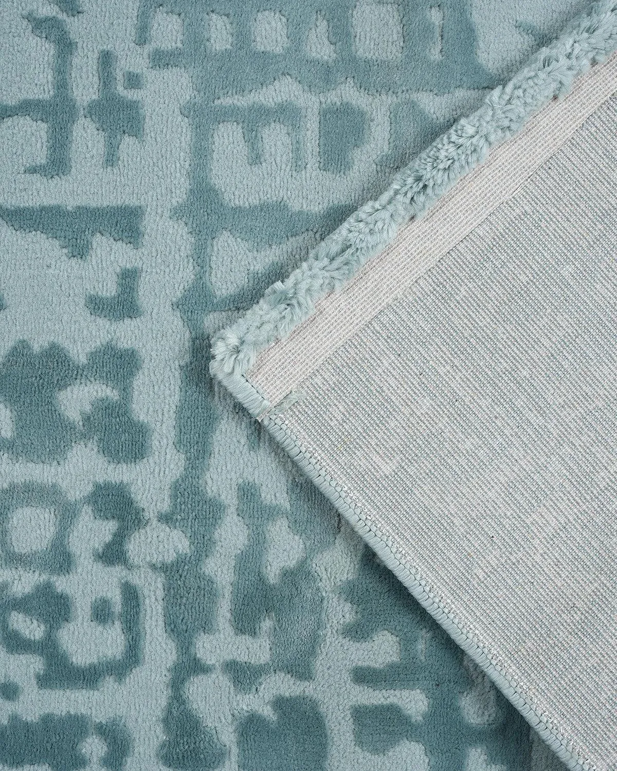 40X60 CM Aura Doormat | Grid Abstract Light Blue