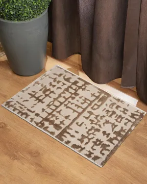 40X60 CM Aura Doormat | Grid Abstract Light Gold