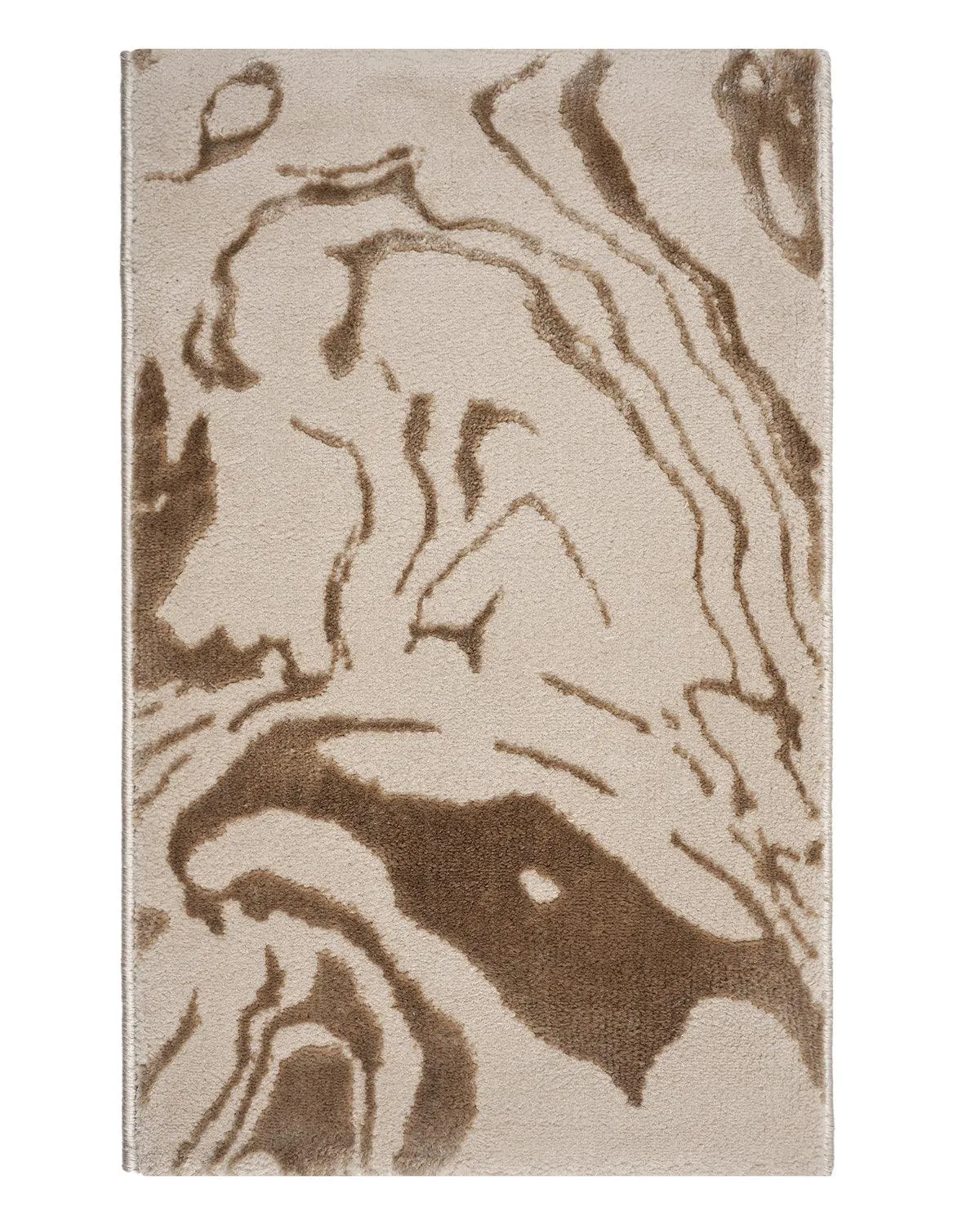 40X60 CM Aura Doormat | Marble Print Light Gold