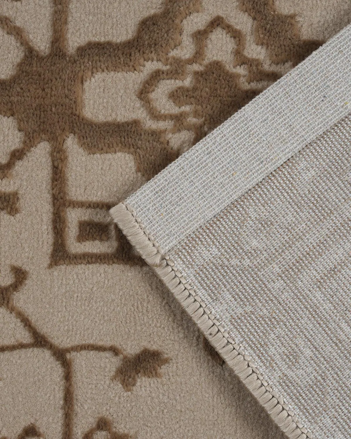 40X60 CM Aura Doormat | Traditional Floral Light Gold