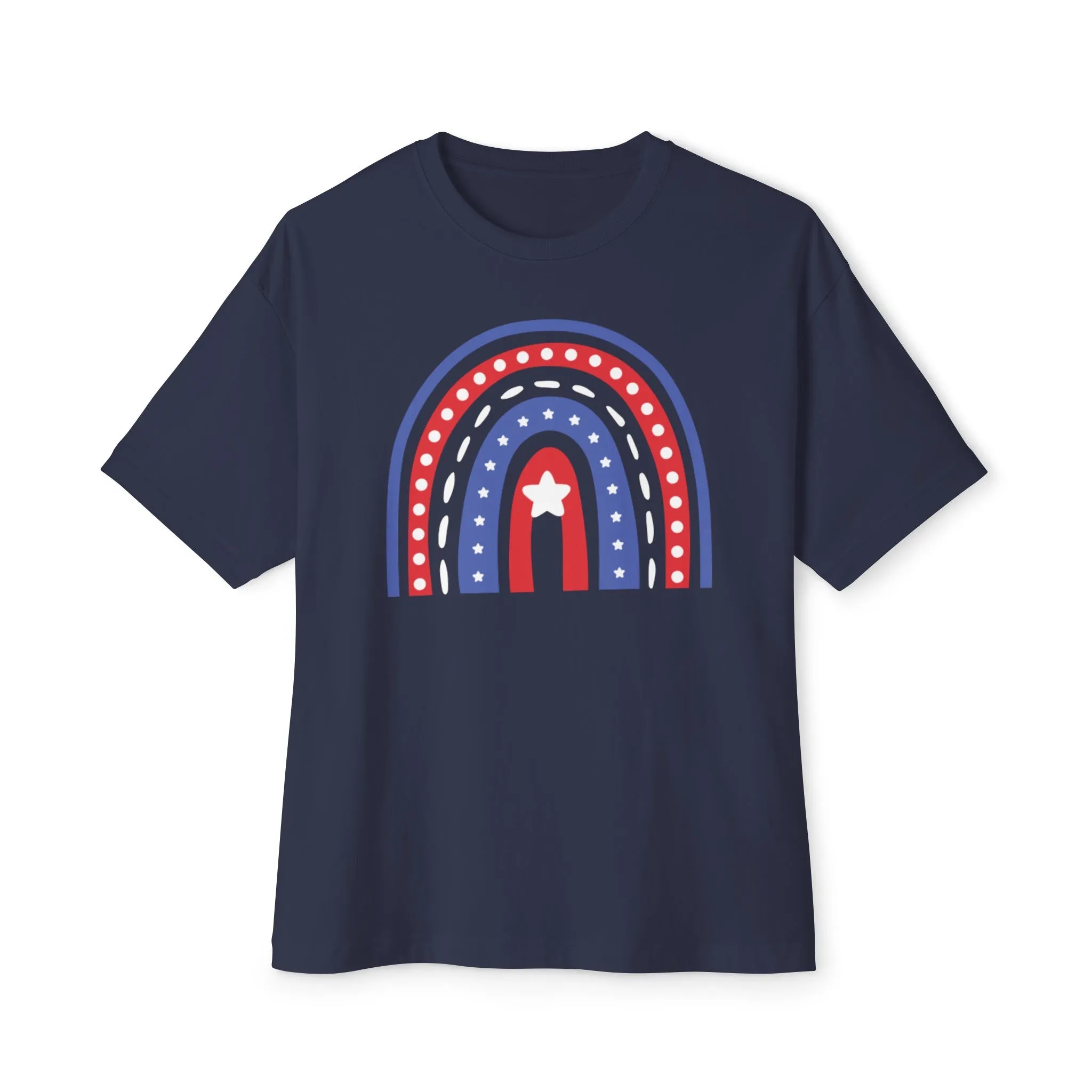 4th of July Cute Rainbow Cotton T-Shirt