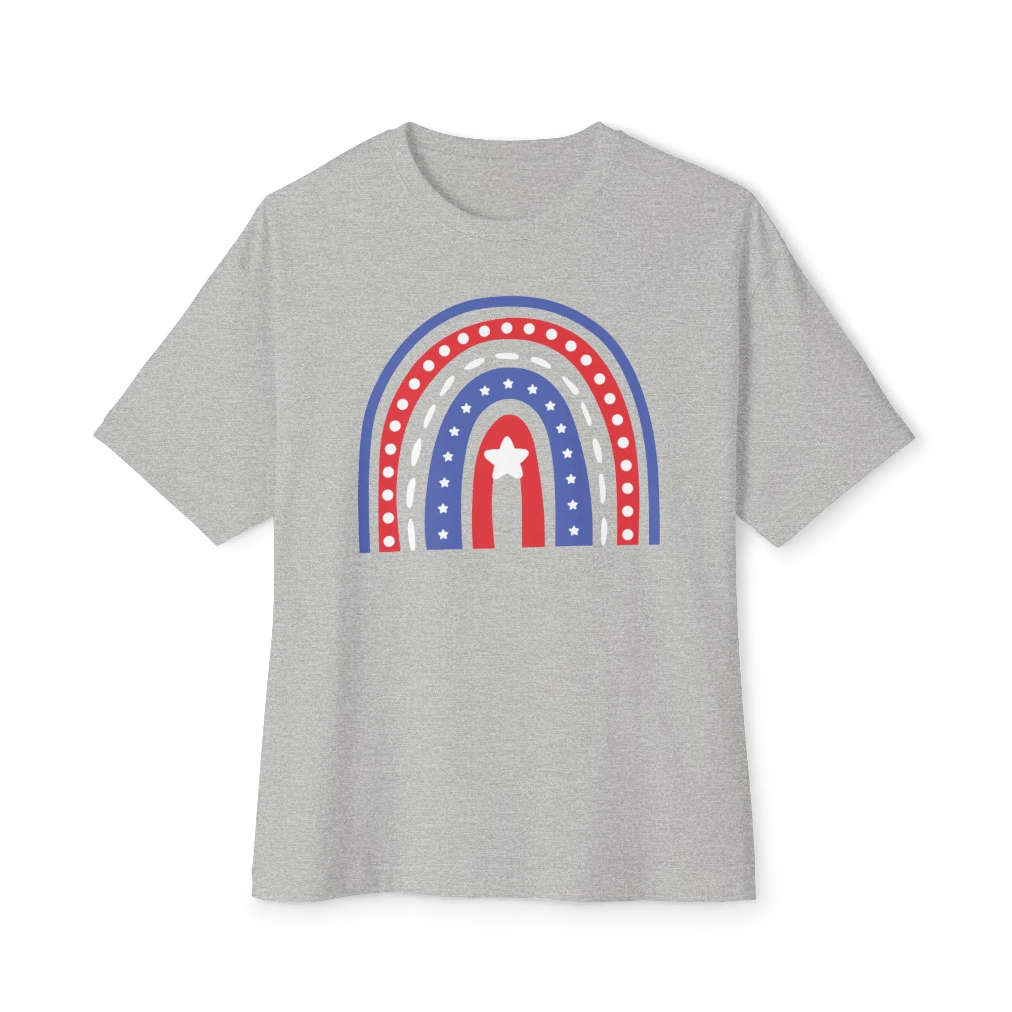 4th of July Cute Rainbow Cotton T-Shirt