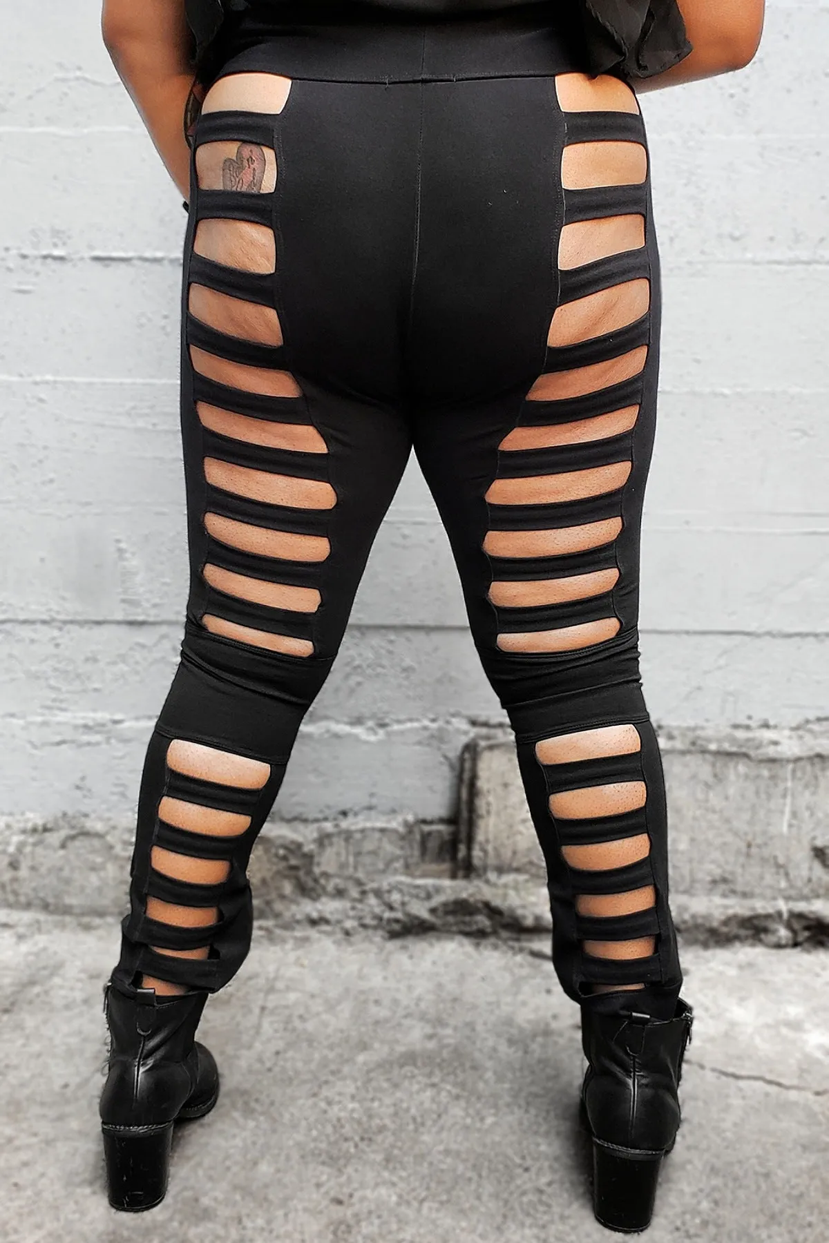 5D x Stellar Dust Deluxe Cage Leggings - cotton