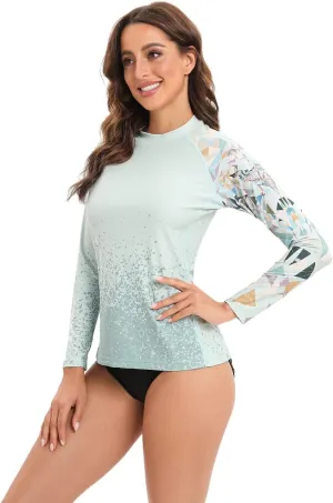 ADOREISM Women's Quick-Dry UPF 50  Sun Protection Long Sleeve Rash Guard