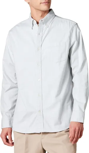 Amazon Essentials Men's Long Sleeve Shirt - Regular-Fit, Pocket Stretch Oxford (Available in Big & Tall)