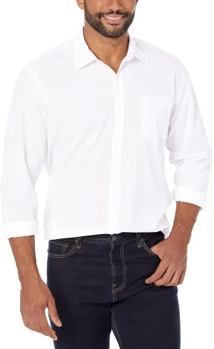 Amazon Essentials Men's Regular-Fit Long-Sleeve Casual Poplin Shirt