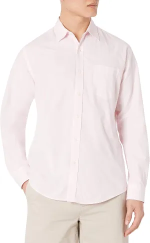 Amazon Essentials Men's Regular-Fit Long-Sleeve Casual Poplin Shirt