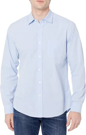 Amazon Essentials Men's Regular-Fit Long-Sleeve Casual Poplin Shirt