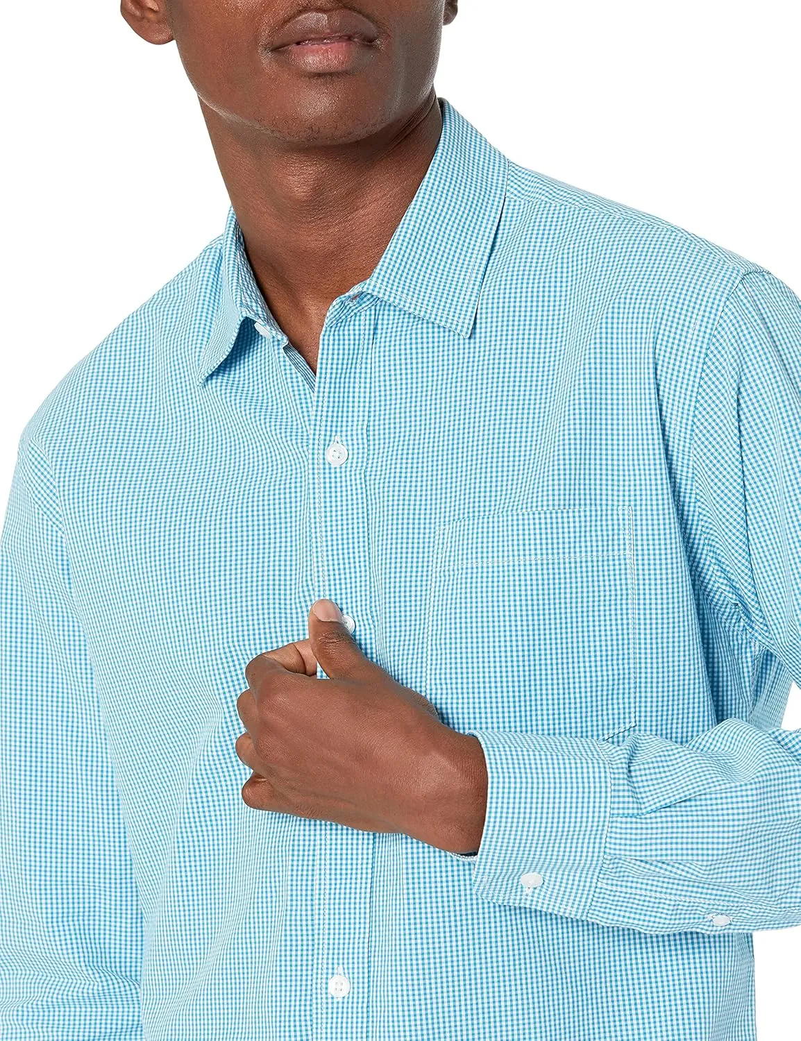 Amazon Essentials Men's Regular-Fit Long-Sleeve Casual Poplin Shirt