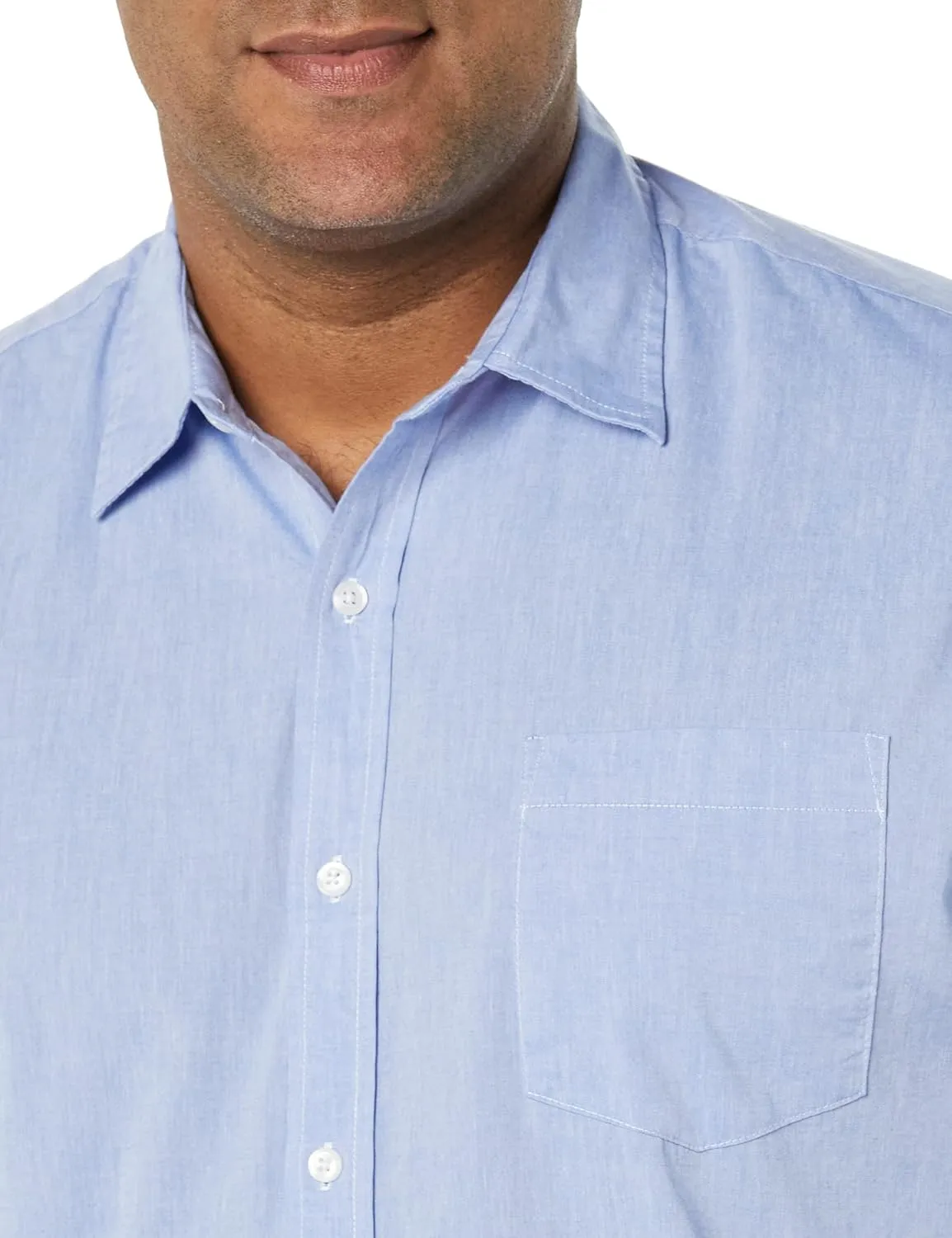 Amazon Essentials Men's Regular-Fit Long-Sleeve Casual Poplin Shirt