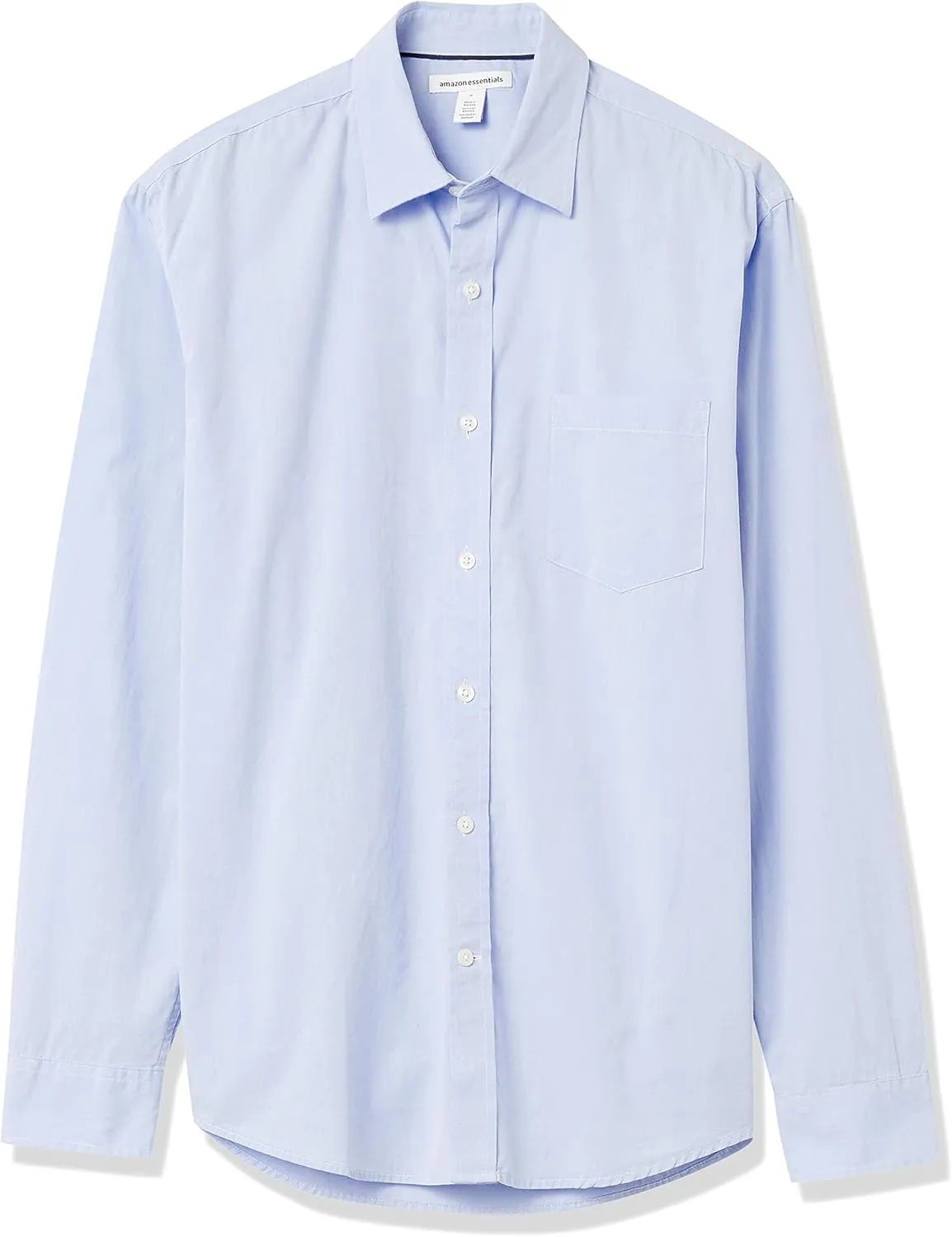 Amazon Essentials Men's Regular-Fit Long-Sleeve Casual Poplin Shirt