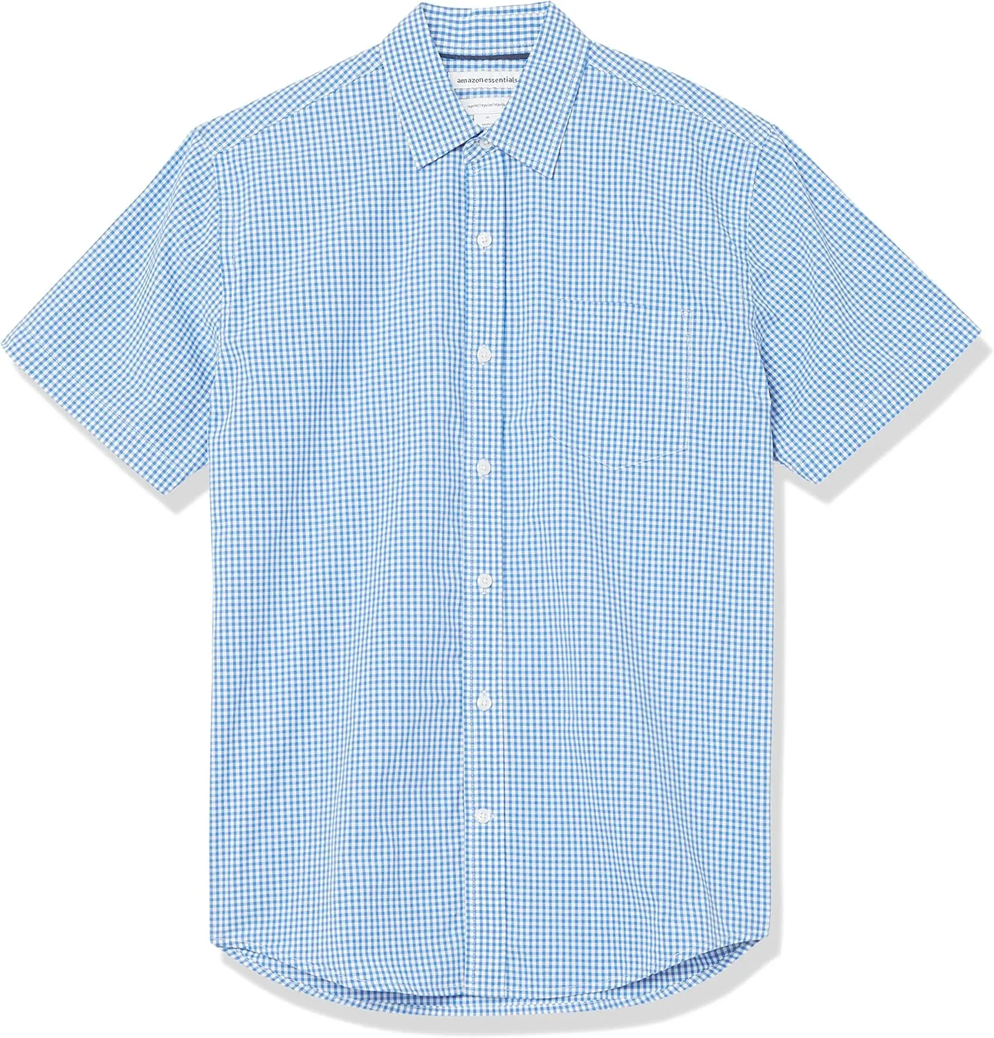 Amazon Essentials Men's Regular-Fit Short-Sleeve Poplin Shirt