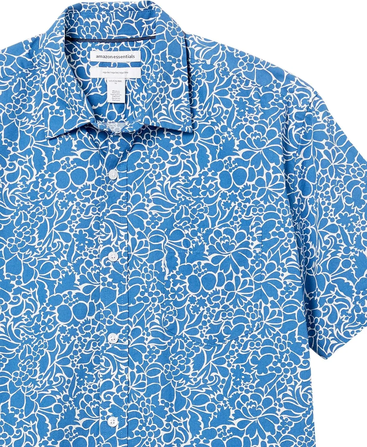 Amazon Essentials Men's Regular-Fit Short-Sleeve Poplin Shirt