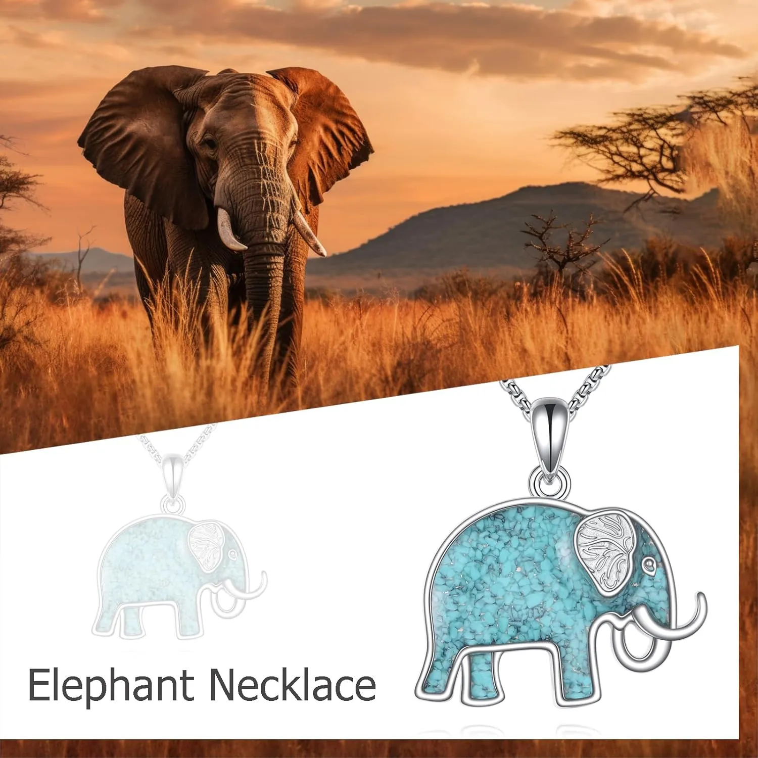 Animal Necklace 925 Sterling Silver Turquoise Horse/Hummingbird/Butterfly/Dragonfly/Phoenix/Turtle/Owl Pendant Jewelry Gifts for Women Men