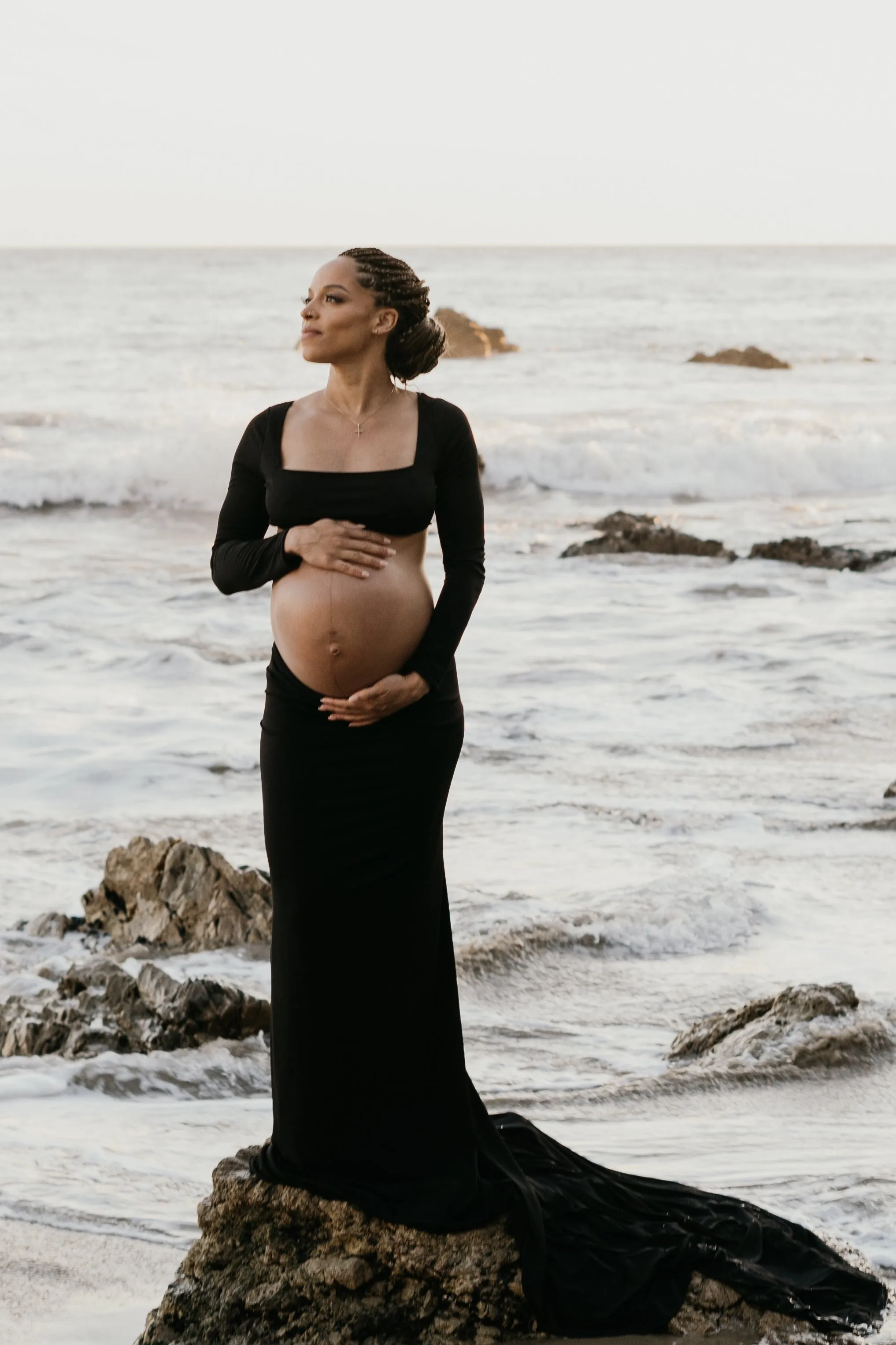 AnyutaCouture Trendy Two Piece Maternity Dress