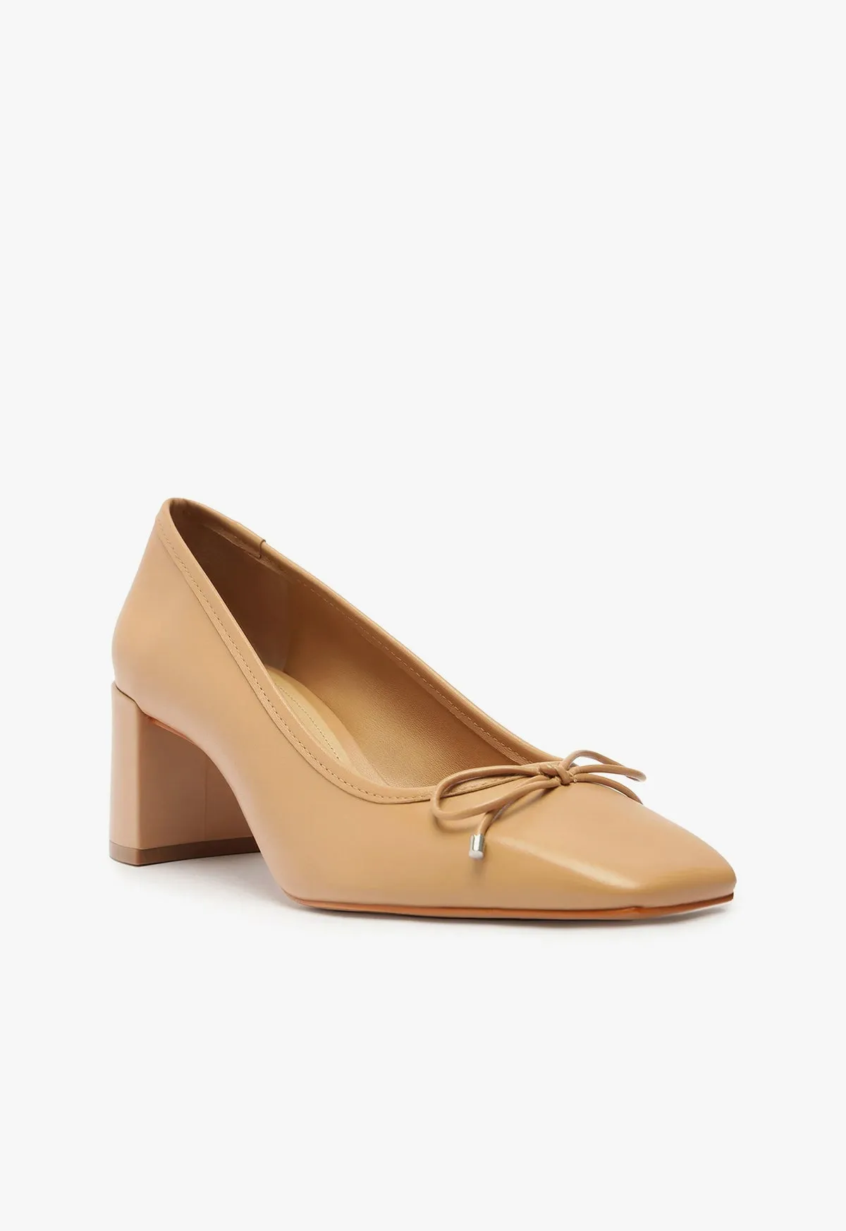 Arissa Block Leather Pump