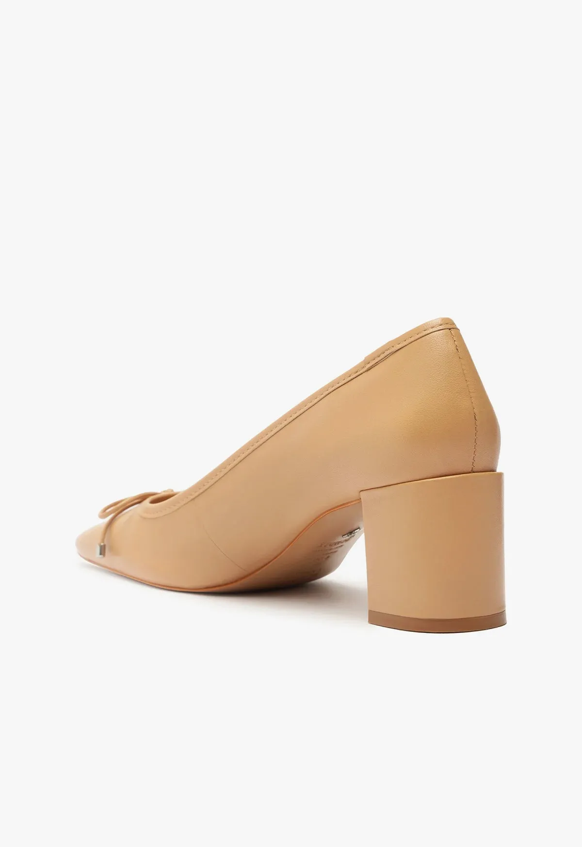 Arissa Block Leather Pump