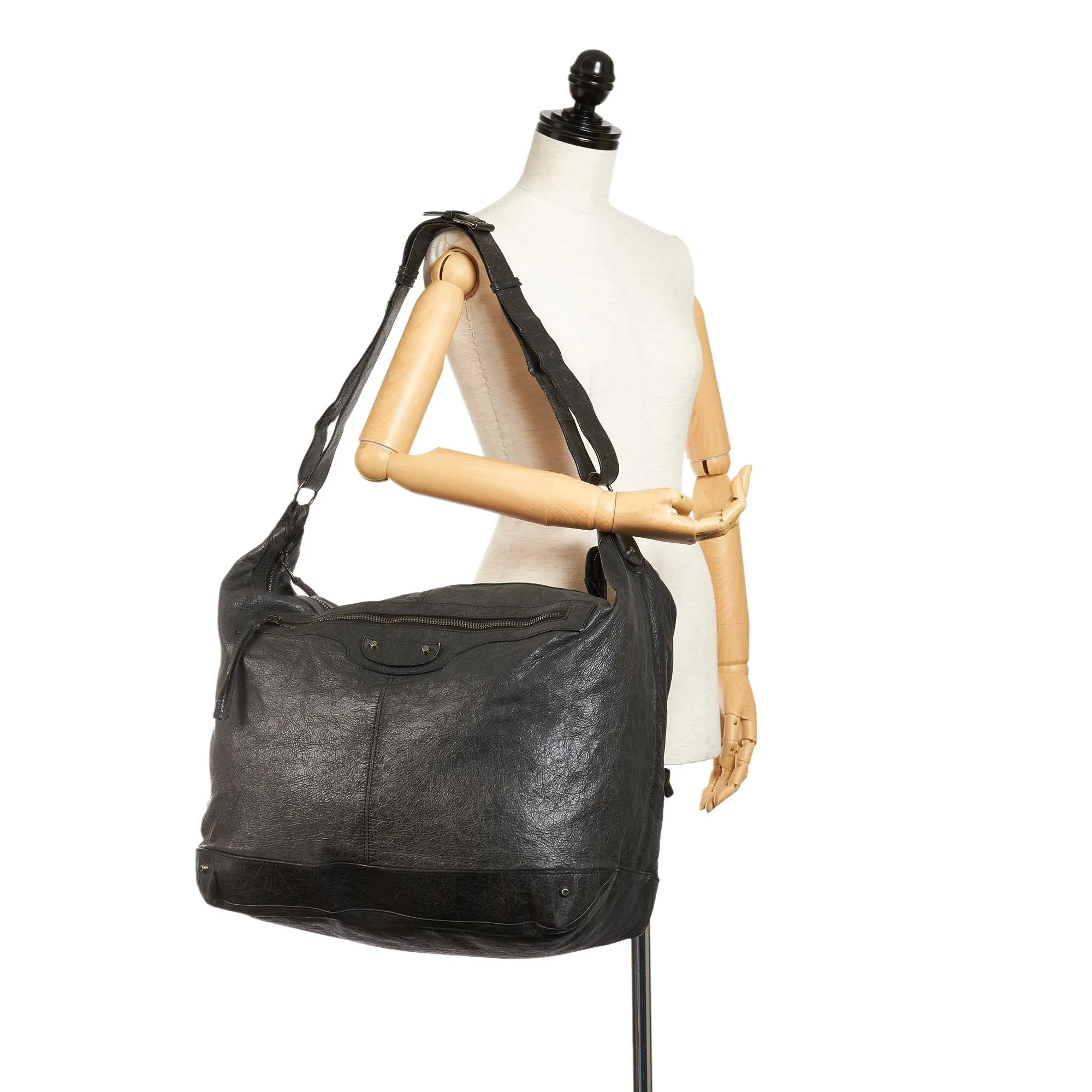 Balenciaga Motocross Day Leather Shoulder Bag (SHG-26859)