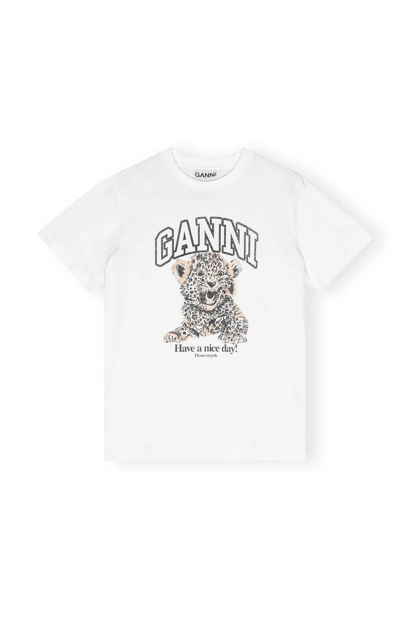 Basic Jersey Leopard Relaxed T-shirt