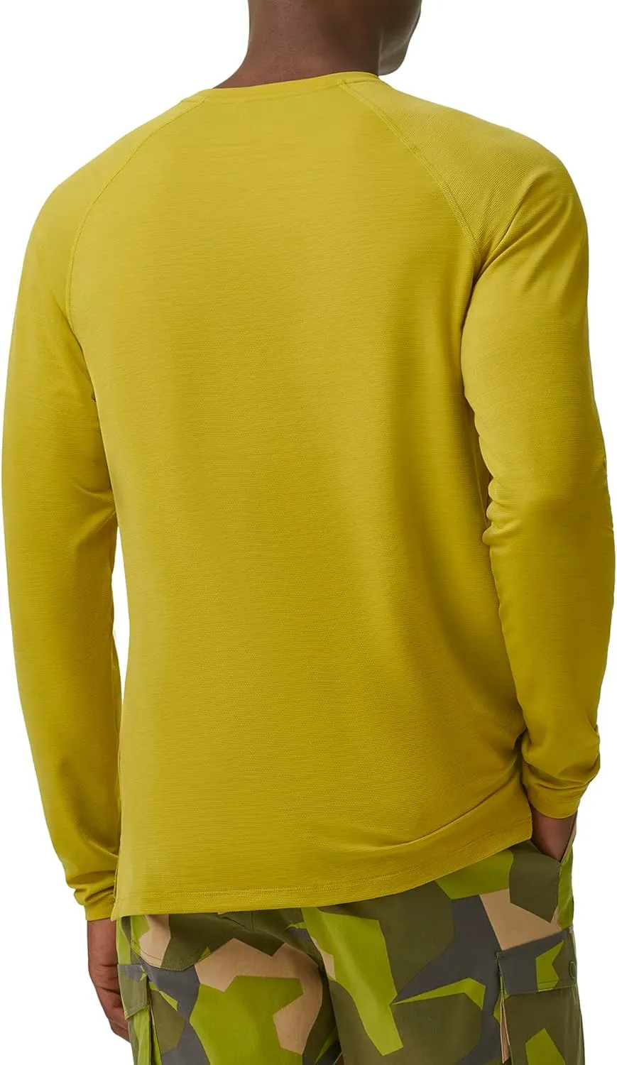 BASS OUTDOOR Men's Long-Sleeve T-Shirt  Easy-Care Performance Crew Neck