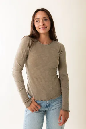 Be My Baby Long Sleeve in Tropical Nut