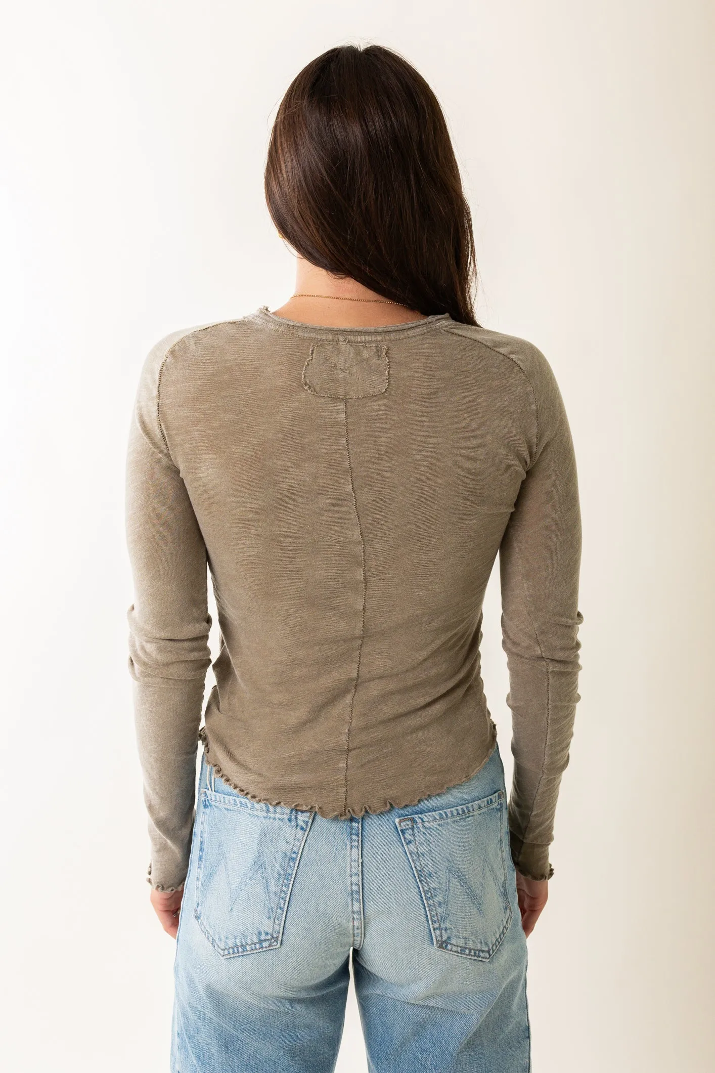 Be My Baby Long Sleeve in Tropical Nut