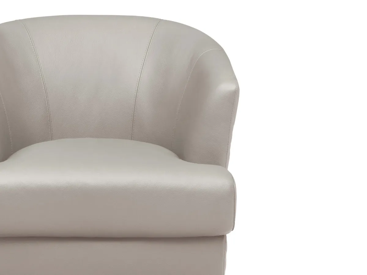 Belfield 100% Top Grain Leather Swivel Chair