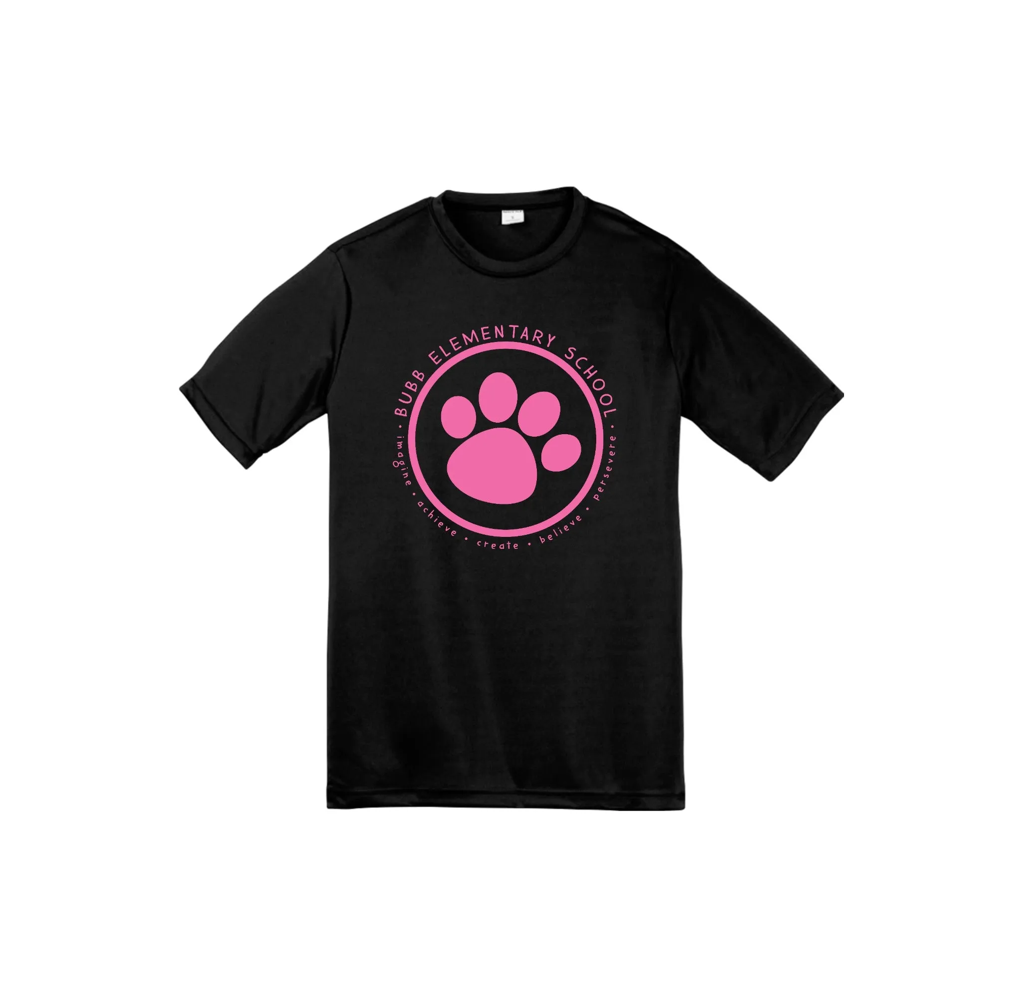 Benjamin Bubb Elementary School On-Demand-Youth Unisex Dri-Fit Shirt On-Demand Pink Paw
