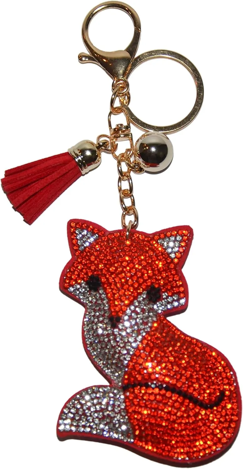 Bling Keychains for Women and Girls, Rhinestone Purse Charms for Handbags, Crystal Bag Charms, Gift for Women, Thank You Gift