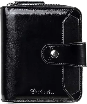 BOSTANTEN Womens Leather Laptop Tote Office Shoulder Handbag Vintage Briefcase and Leather Wallets for Women RFID Blocking Bifold Wallet Card Case