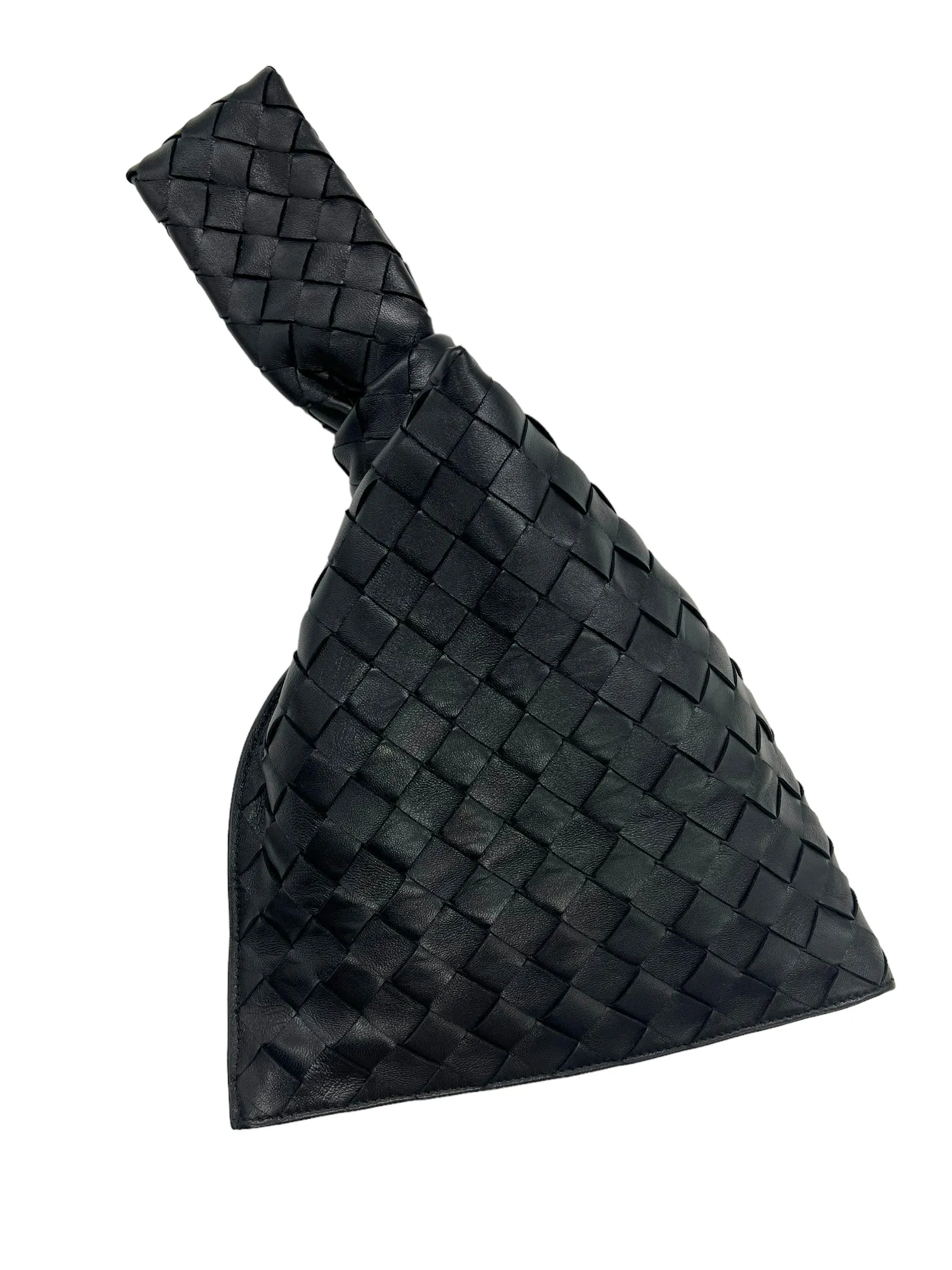 Bottega Veneta Black Nappa Intrecciato Mini BV Twist Bag