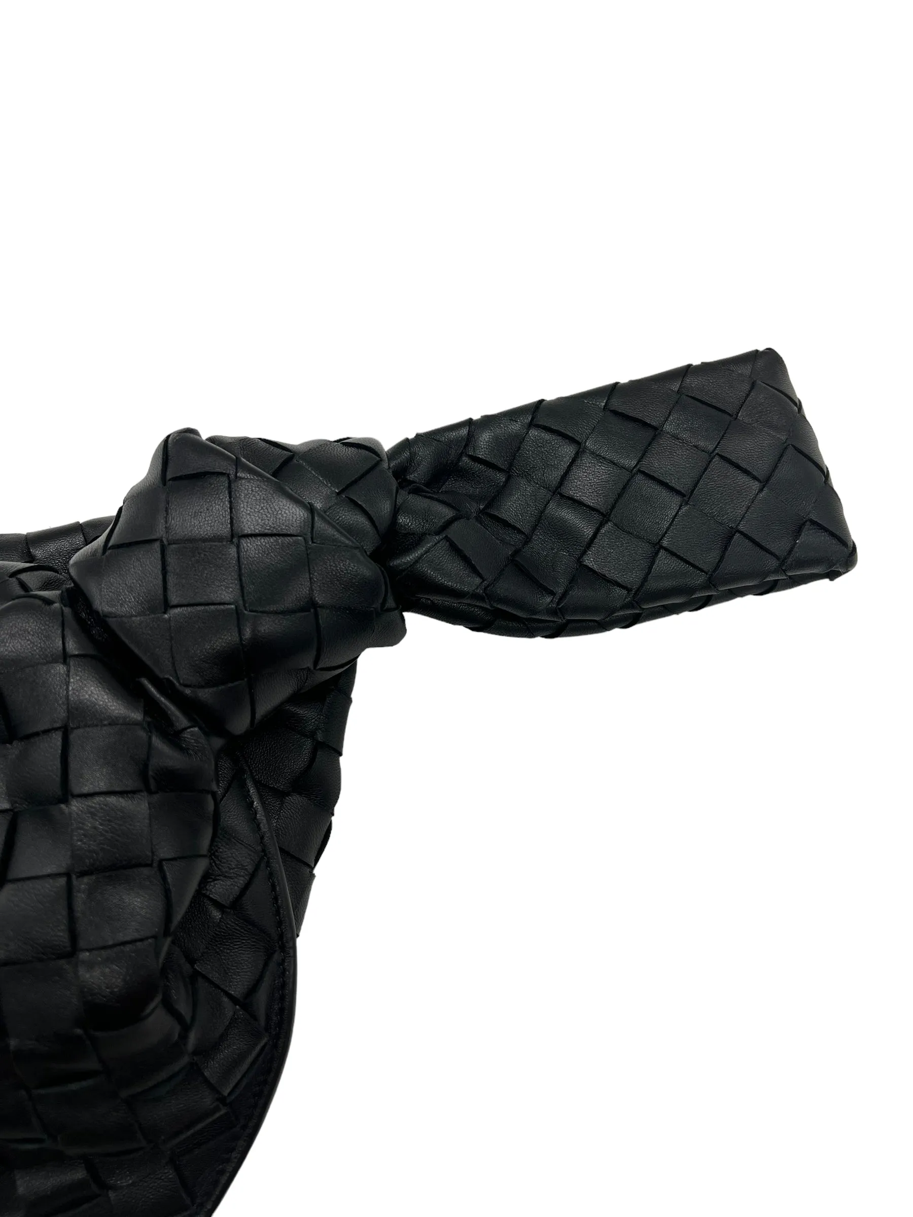 Bottega Veneta Black Nappa Intrecciato Mini BV Twist Bag
