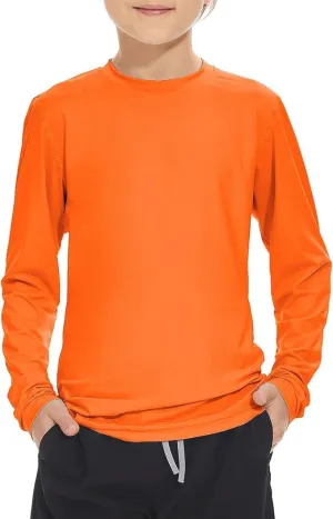 Boy Long Sleeve Rash Guard Shirt UPF 50  Sun Protection Rashguard Swim Shirt