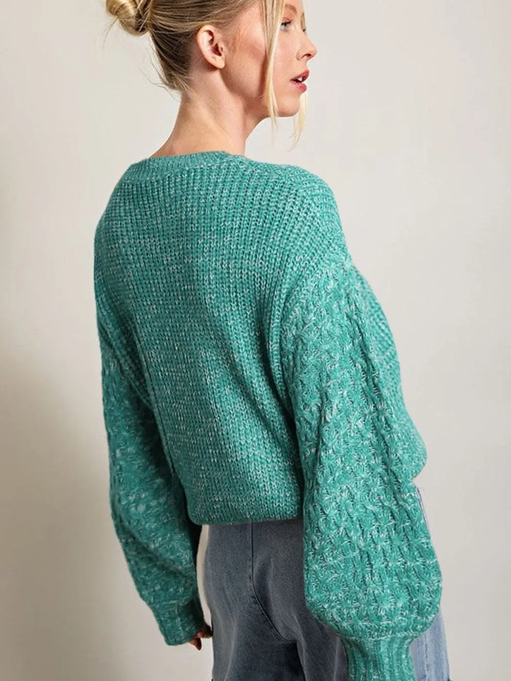 Cable Knit Cropped Jumper