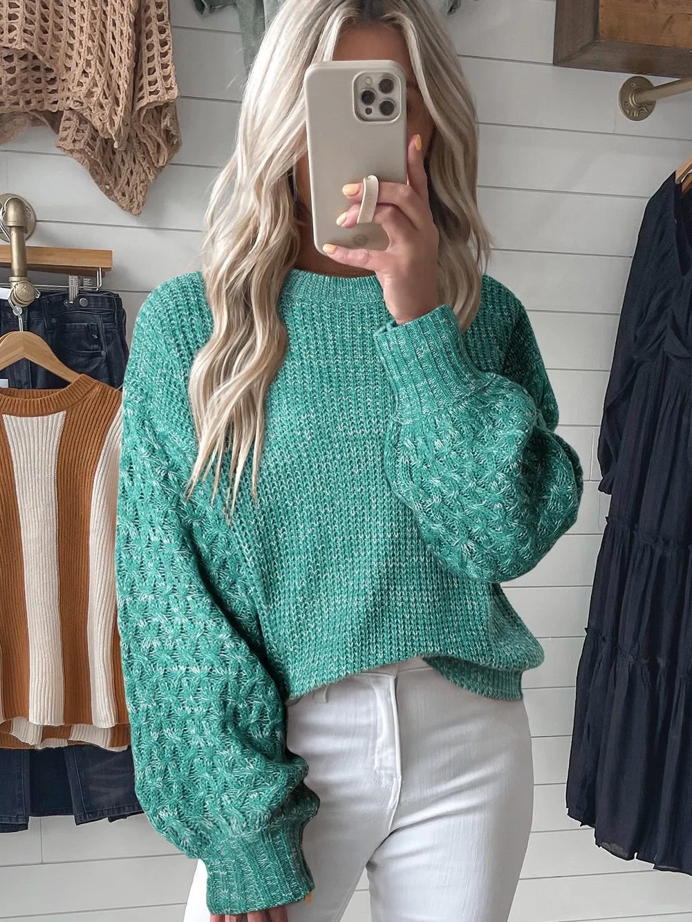 Cable Knit Cropped Jumper