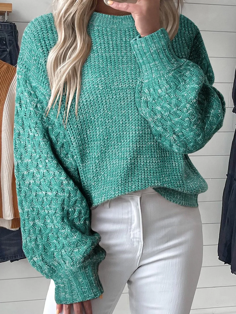 Cable Knit Cropped Jumper
