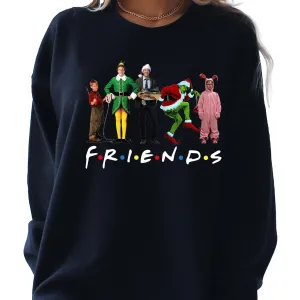 Christmas Movie Watching Shirt, Christmas Friends Shirt, Christmas Movie Friends, Funny Christmas Shirts, Christmas Family Movie, Kids Tees