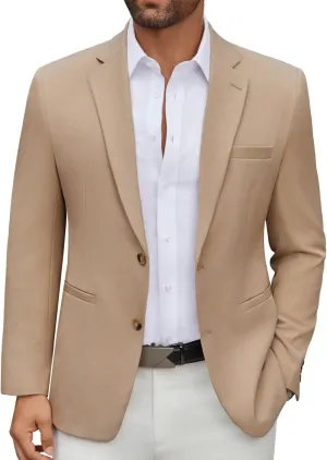 COOFANDY Men's Casual Blazer Regular Fit Lightweight Two Button Sport Coat Suit Jacket