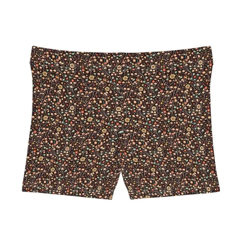 Cool Floral Pattern Womens Shorts Moisture Wicking