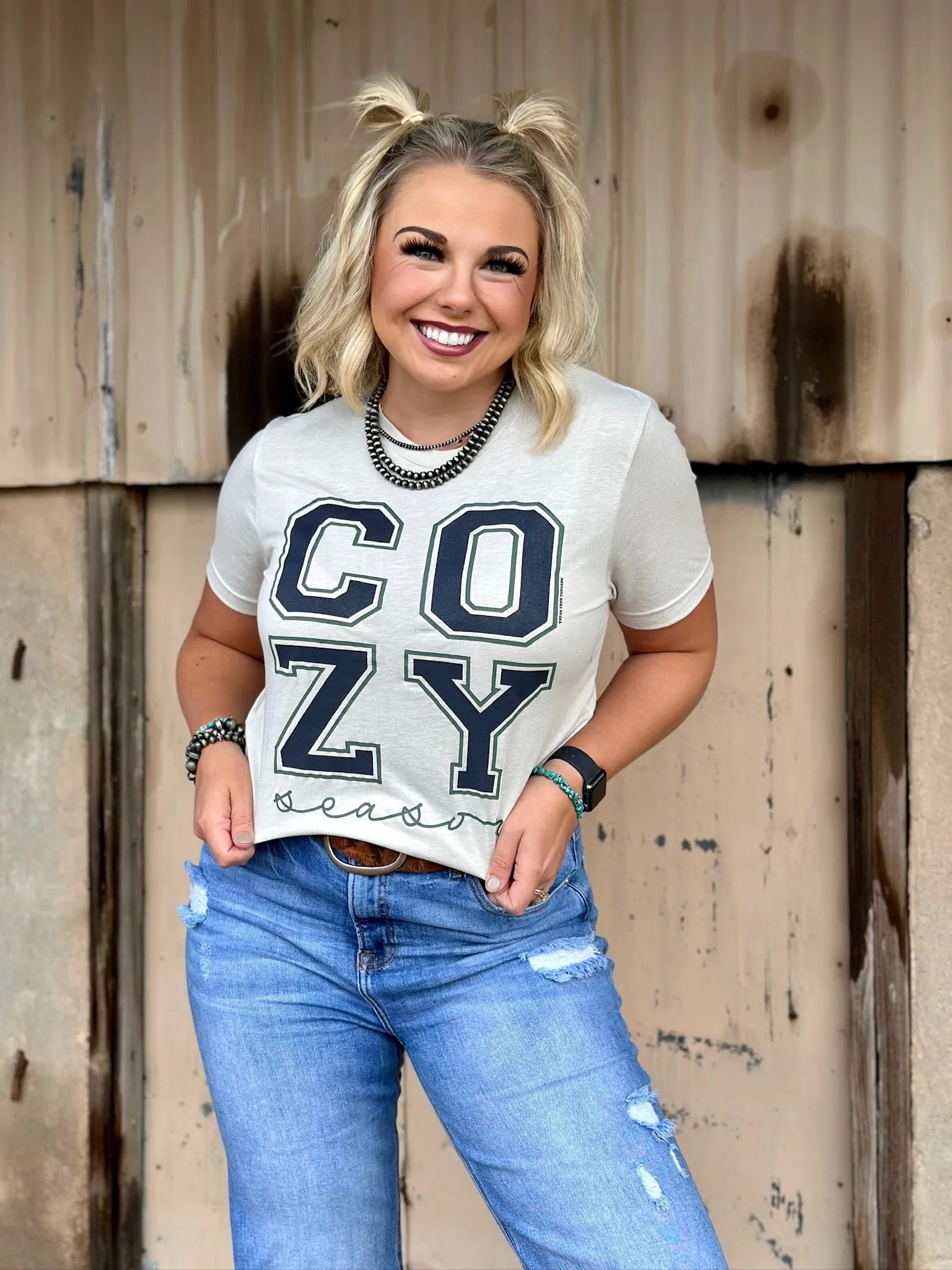 Cozy Season Graphic Tee by Texas True Threads