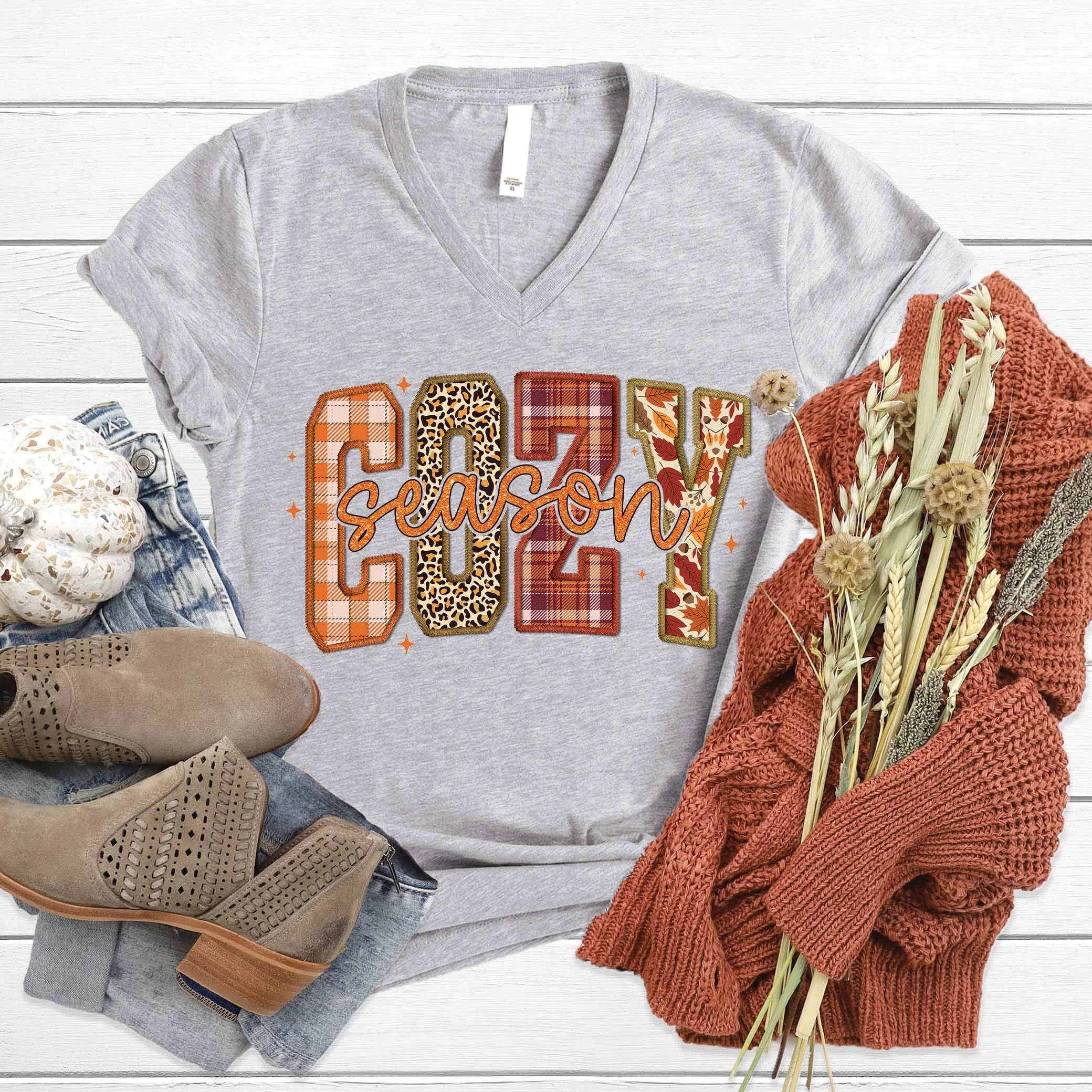 Cozy Season V-Neck - 5.98