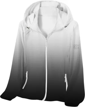 Cromoncent Women's UPF 50  Sun Protection Jacket Hooded Cooling Shirt for Women with Pocket