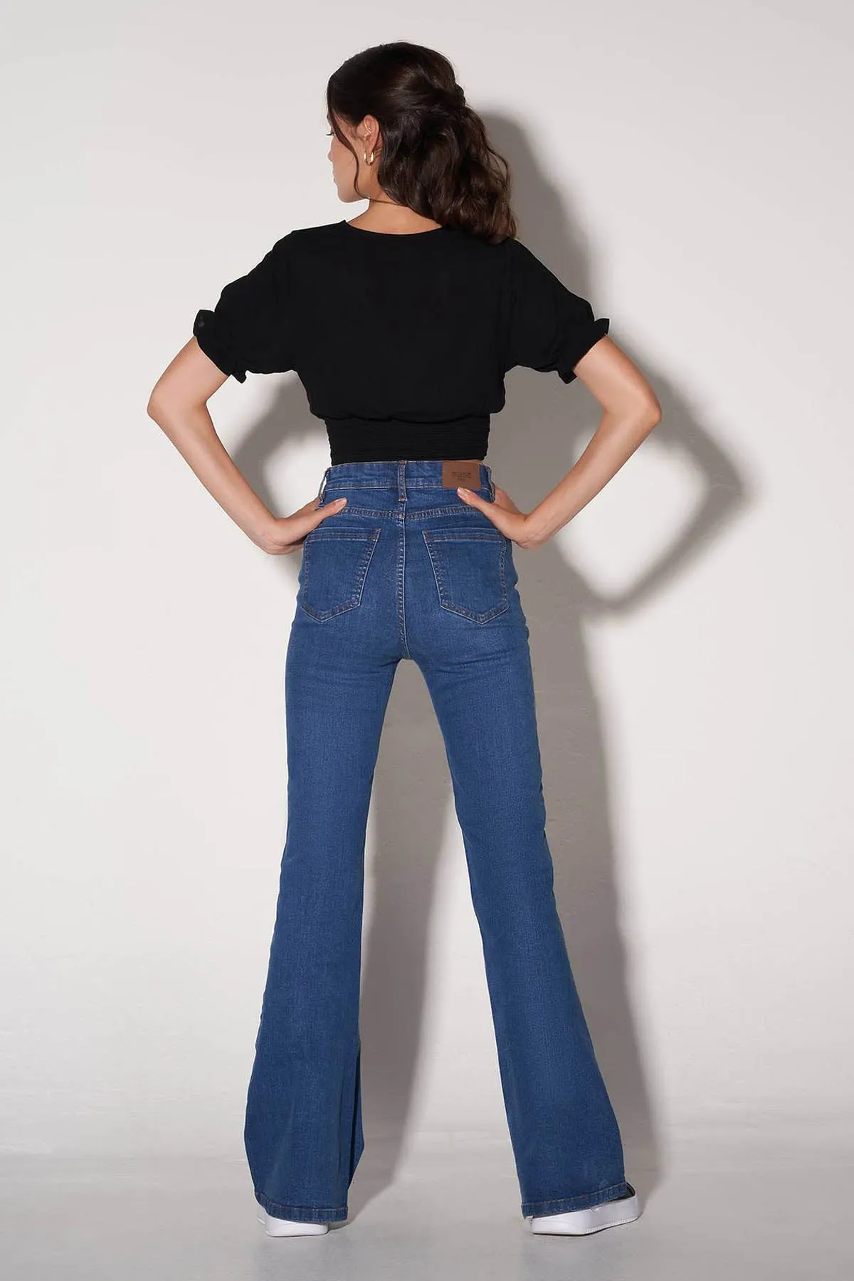 Cropped Shirt For Women - Black