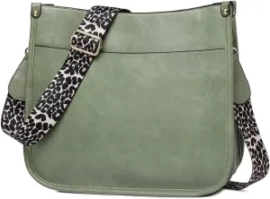 Crossbody Bag for Women Vintage Messenger Shoulder Purse Designer Hobo Bag Satchel with Detachable Shoulder Strap