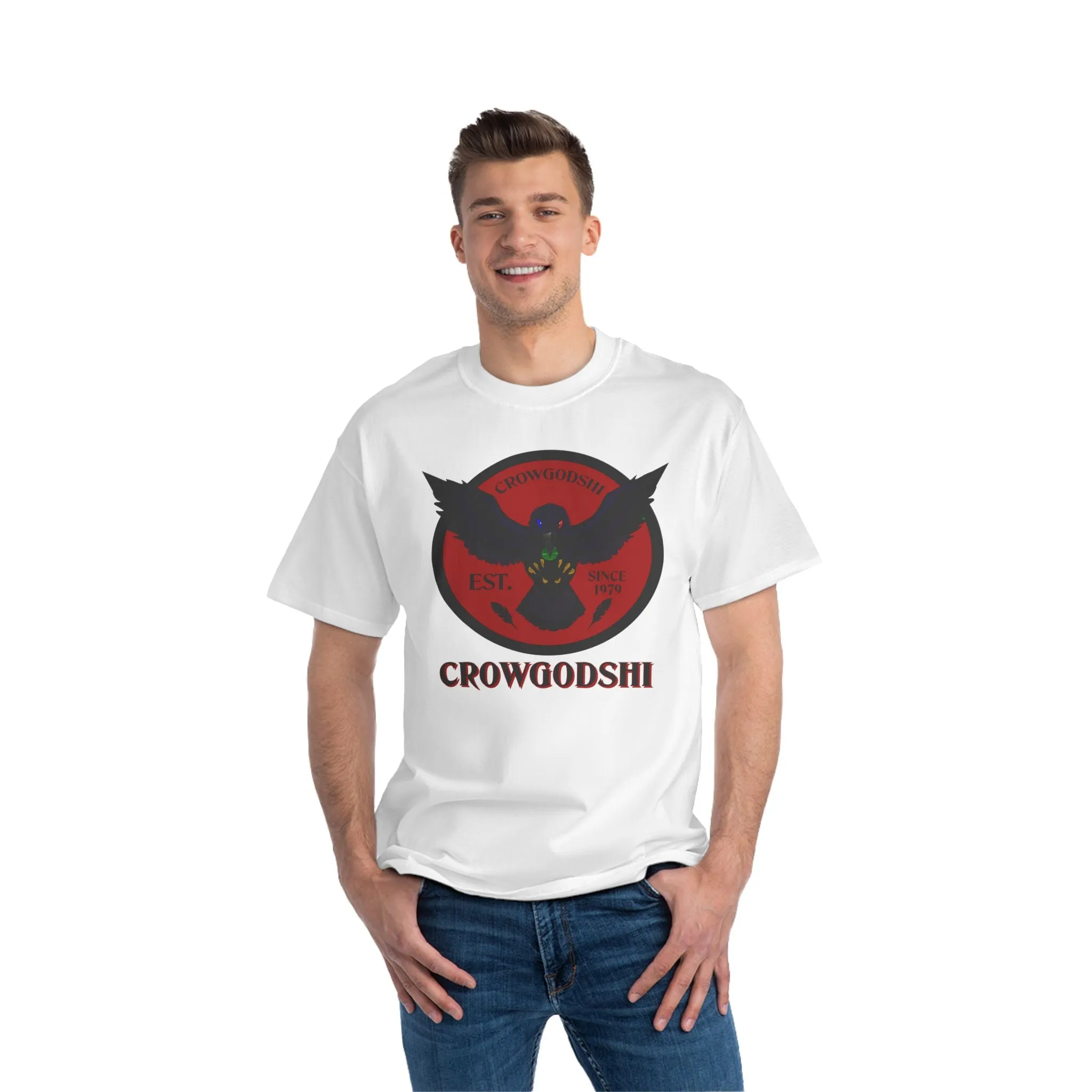Crowgodshi First Generation Limited Edition Beefy-T®, BURGUNDY LOGO