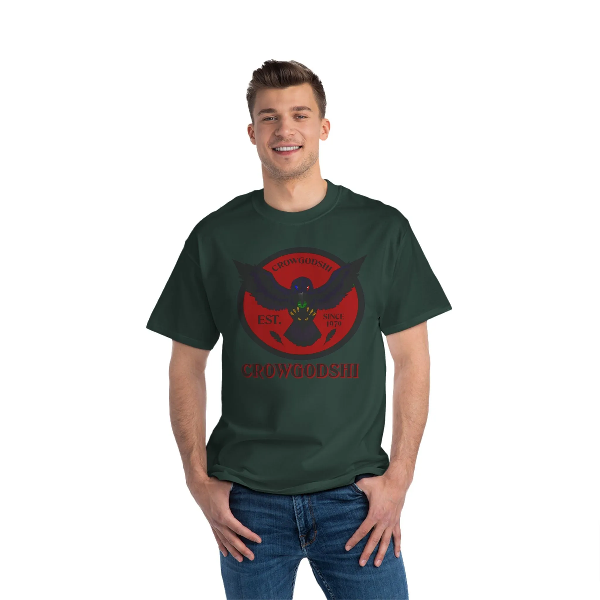 Crowgodshi First Generation Limited Edition Beefy-T®, BURGUNDY LOGO