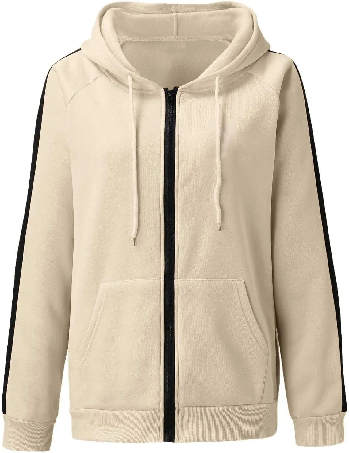 Custom Sweatshirt, Your Own Design Text/Photo/Image/Logo Women Front Printed Hoodies Zip Up Hooded Jacket