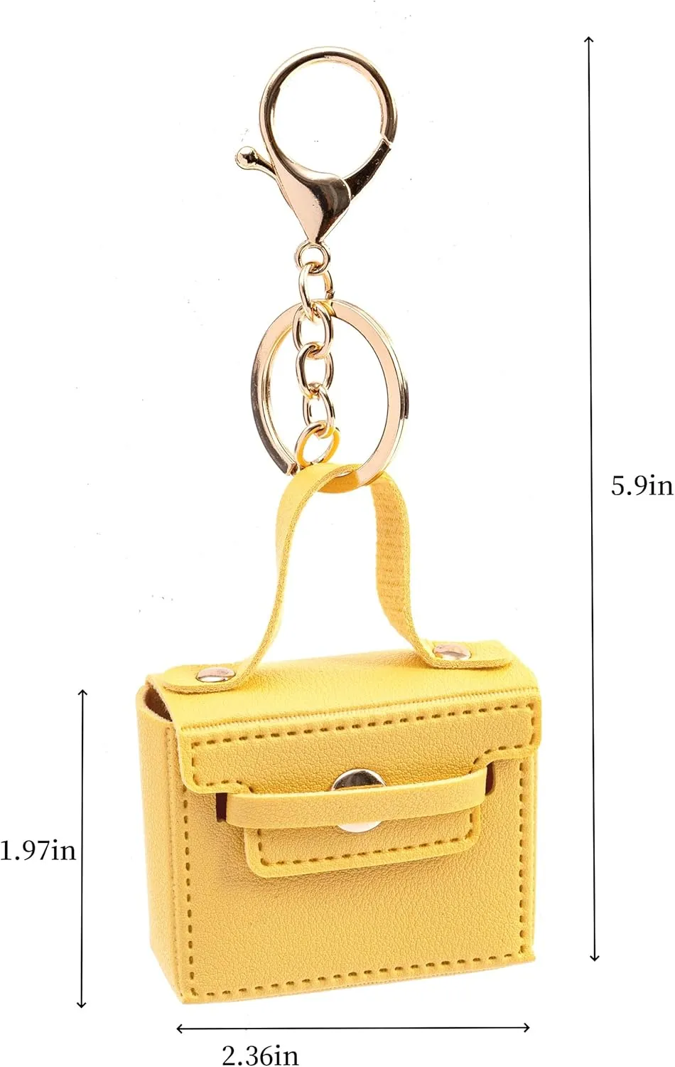 Cute Mini PU Leather Handbag Keychain & Bag Charms -Coin Wallet - Earphone PouchCute Bag Charms for Women