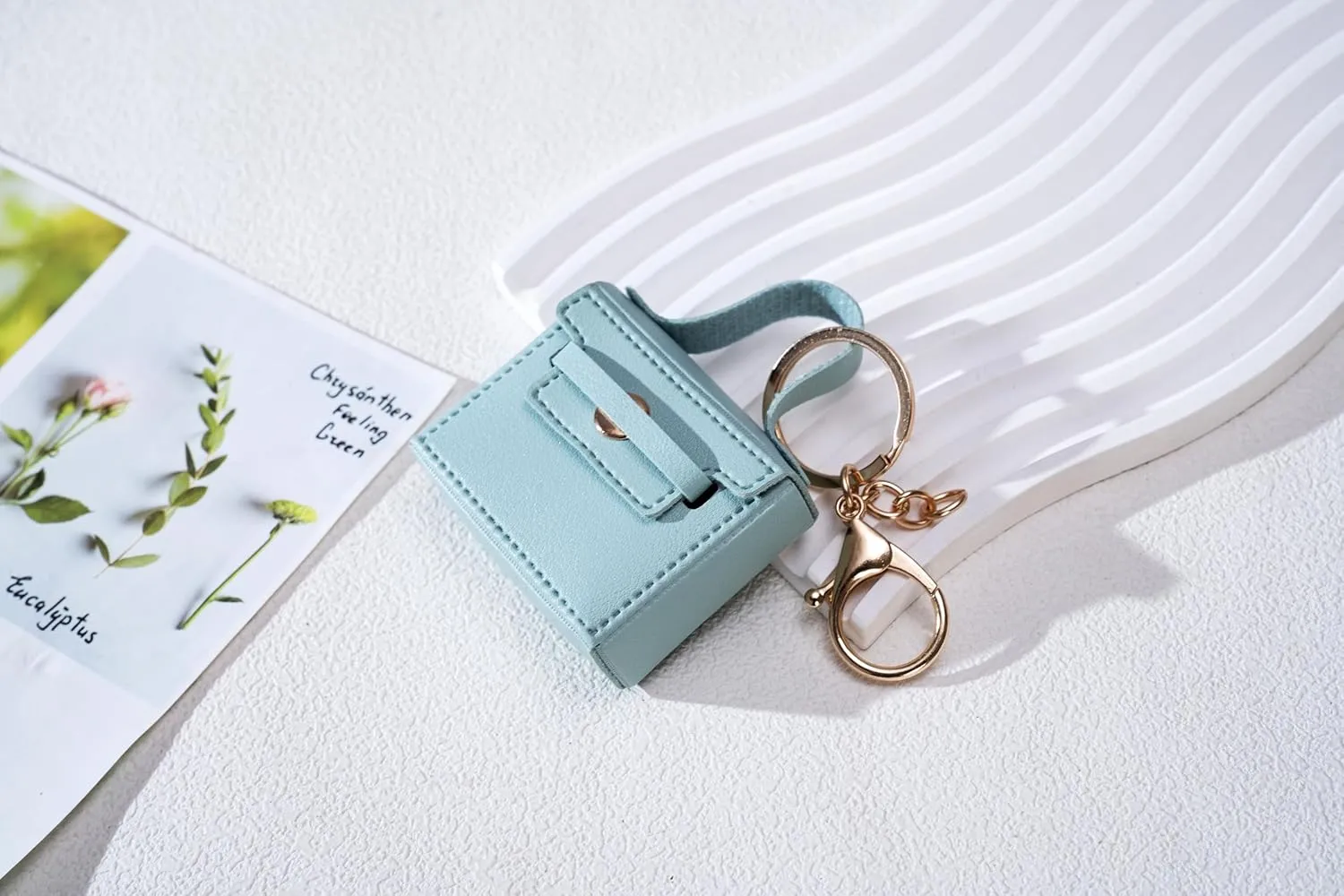 Cute Mini PU Leather Handbag Keychain & Bag Charms -Coin Wallet - Earphone PouchCute Bag Charms for Women